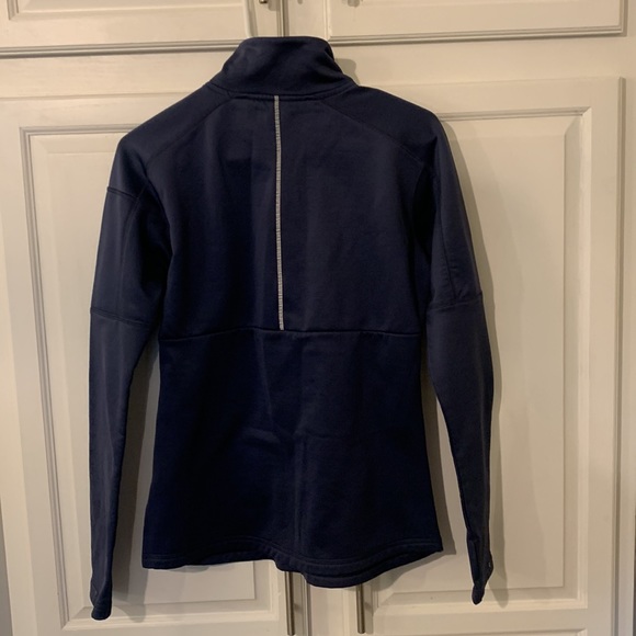 Columbia Dark Midnight Blue Omni-wick fleece pullover quarter zip. Sz Womans sm - Picture 8 of 8